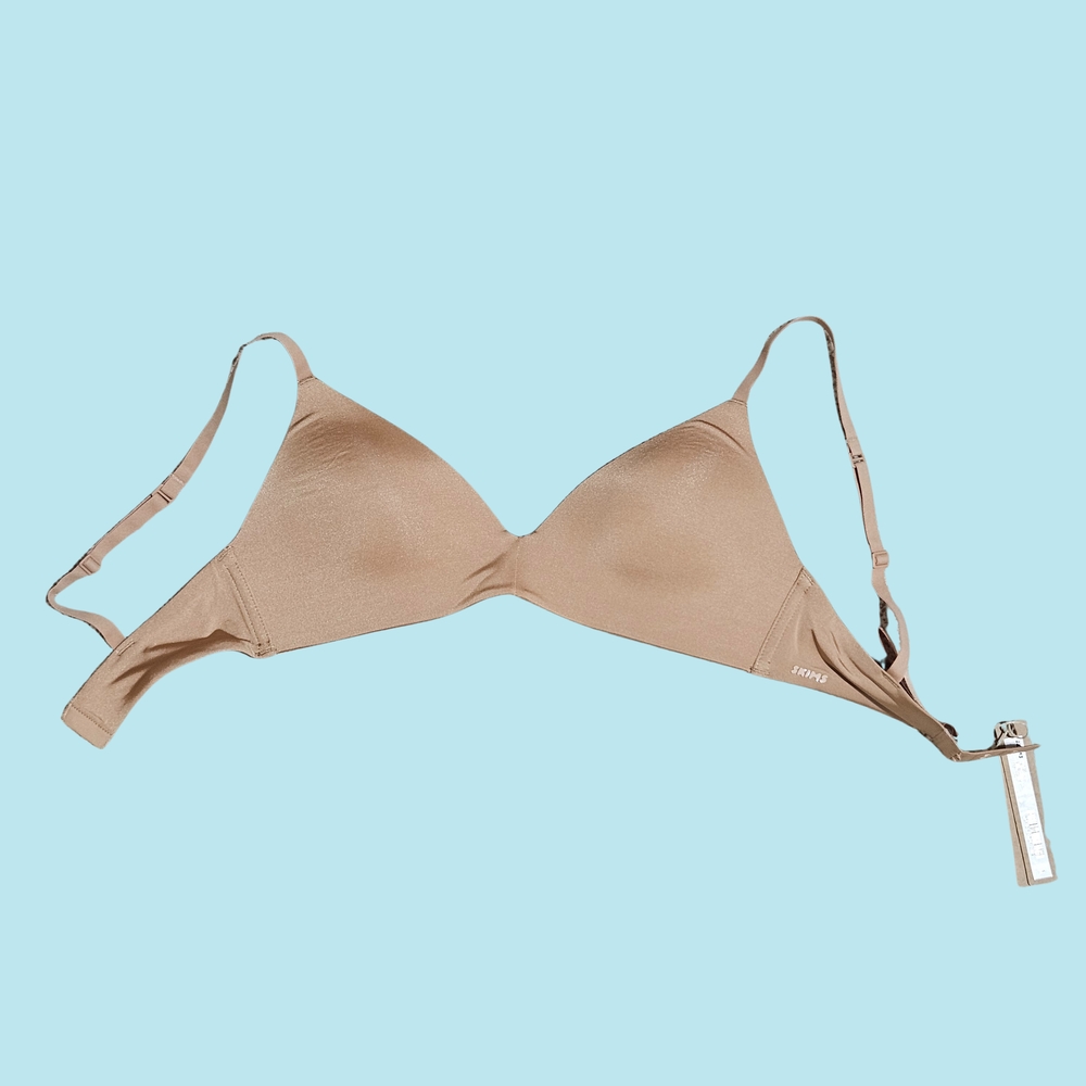 Skims Bra 32B Wireless Form T-Shirt Demi Bra Ochre Everyday Neutral